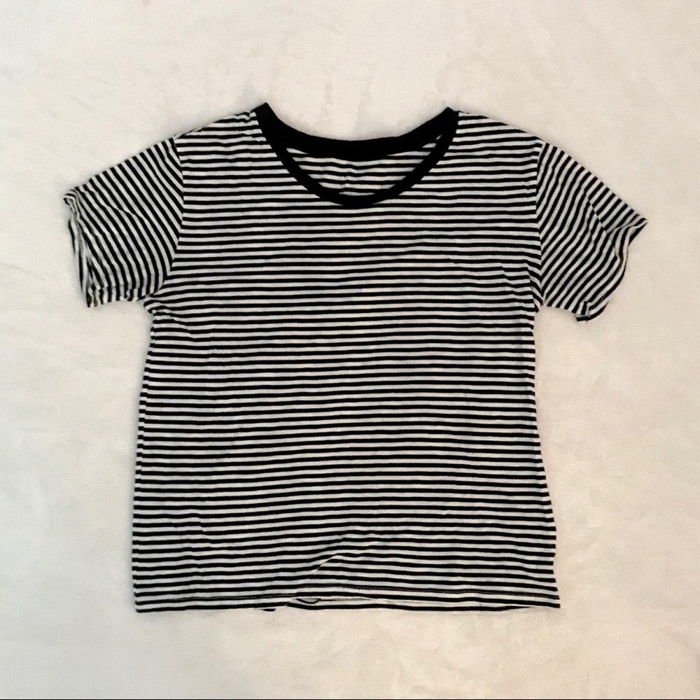 Striped Crop T-Shirt